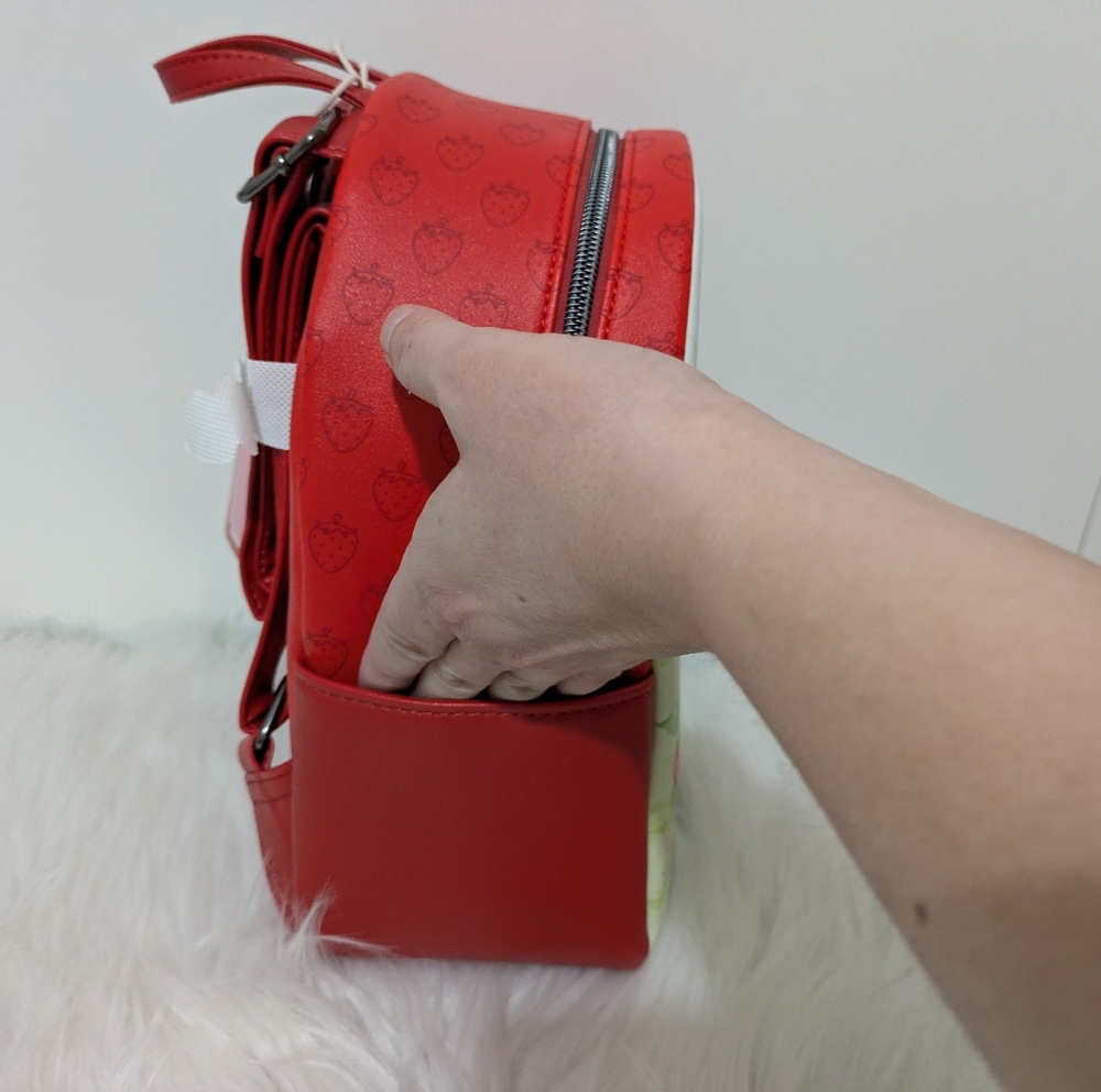 Loungefly Strawberry Shortcake Custard Tom Tom Mini Backpack New With Tags - Picture 8 of 12